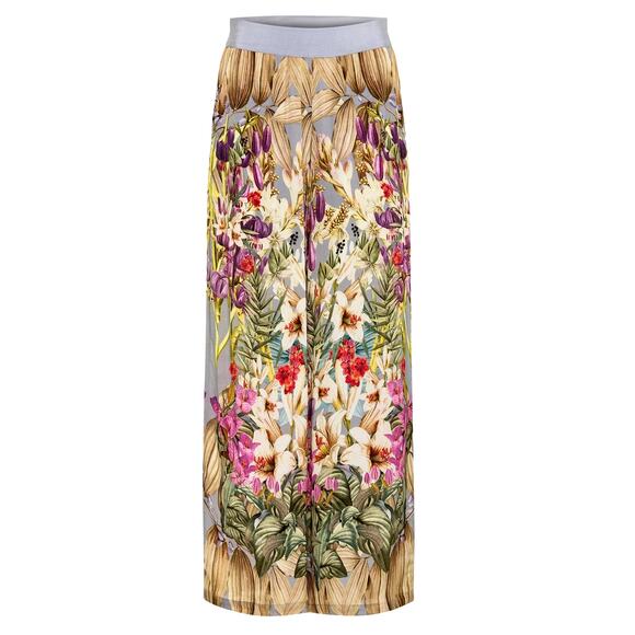 Carolina K Palazzo Pant Floral Bohemian Size XS Banded Fixed High Waist - Picture 2 of 6